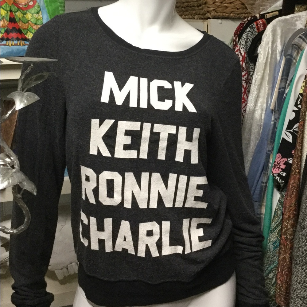 Wild Fox Mick Keith Ronnie Charlie Sweatshirt XSM